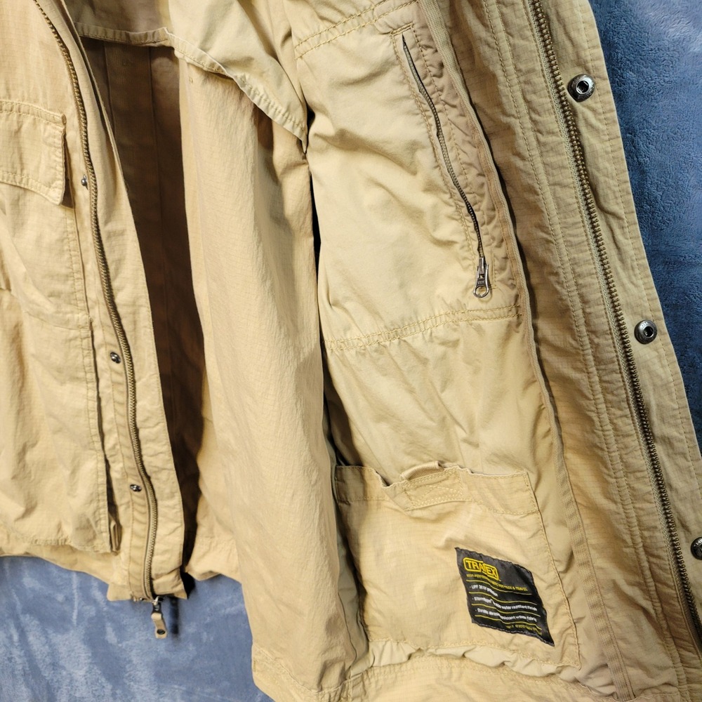 Eddie Bauer Mens Khaki Utility Vest Size L Lightweight Outdoor Travel Pockets - Picture 4 of 10